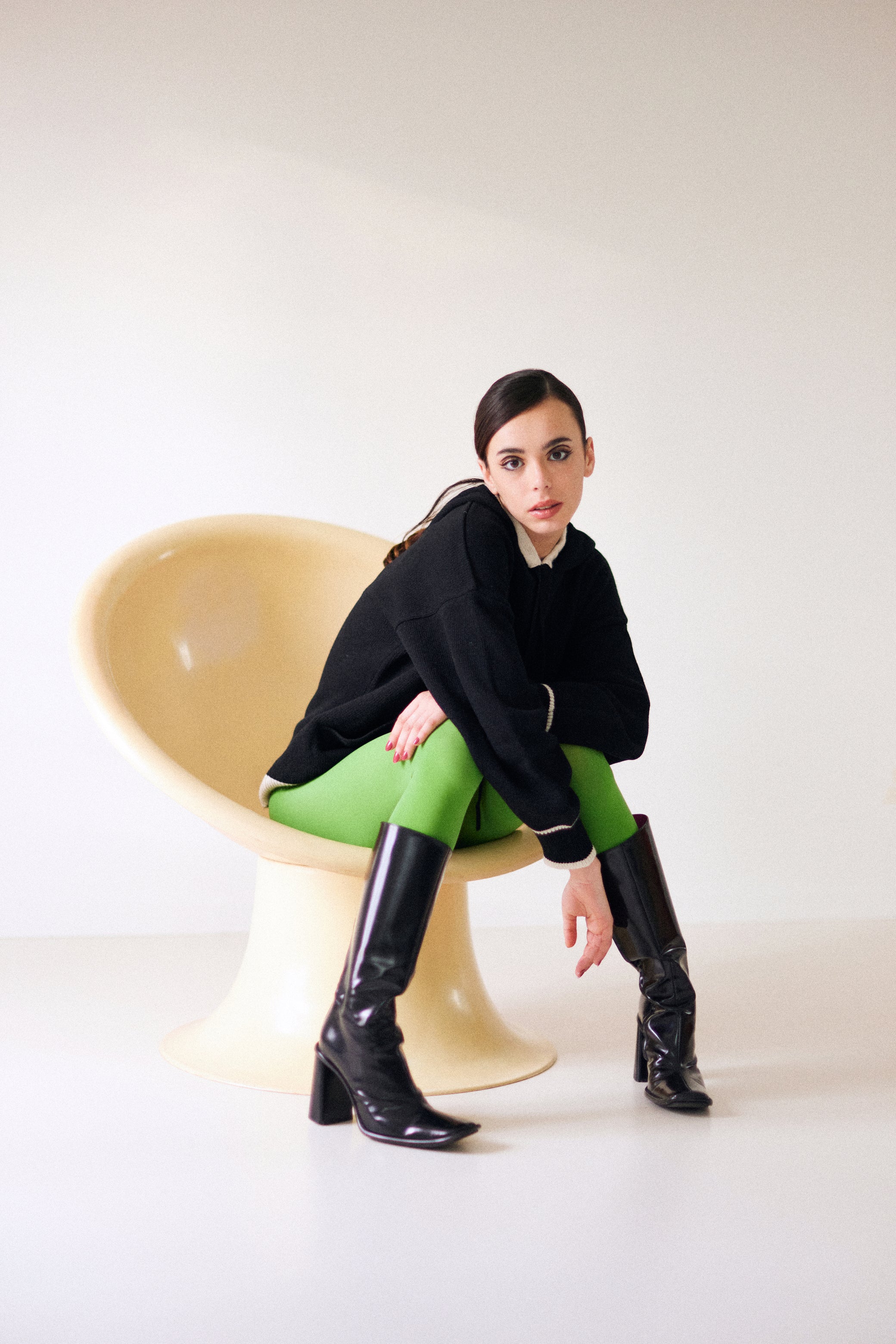 PULL COLANI NOIR/BLANC