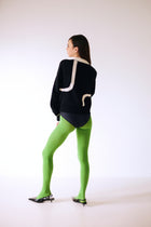 PULL NEO en laine mérinos et cachemire | NOIR BLANC