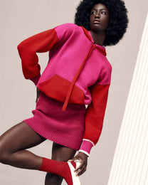 PULL COLANI ROSE/ROUGE