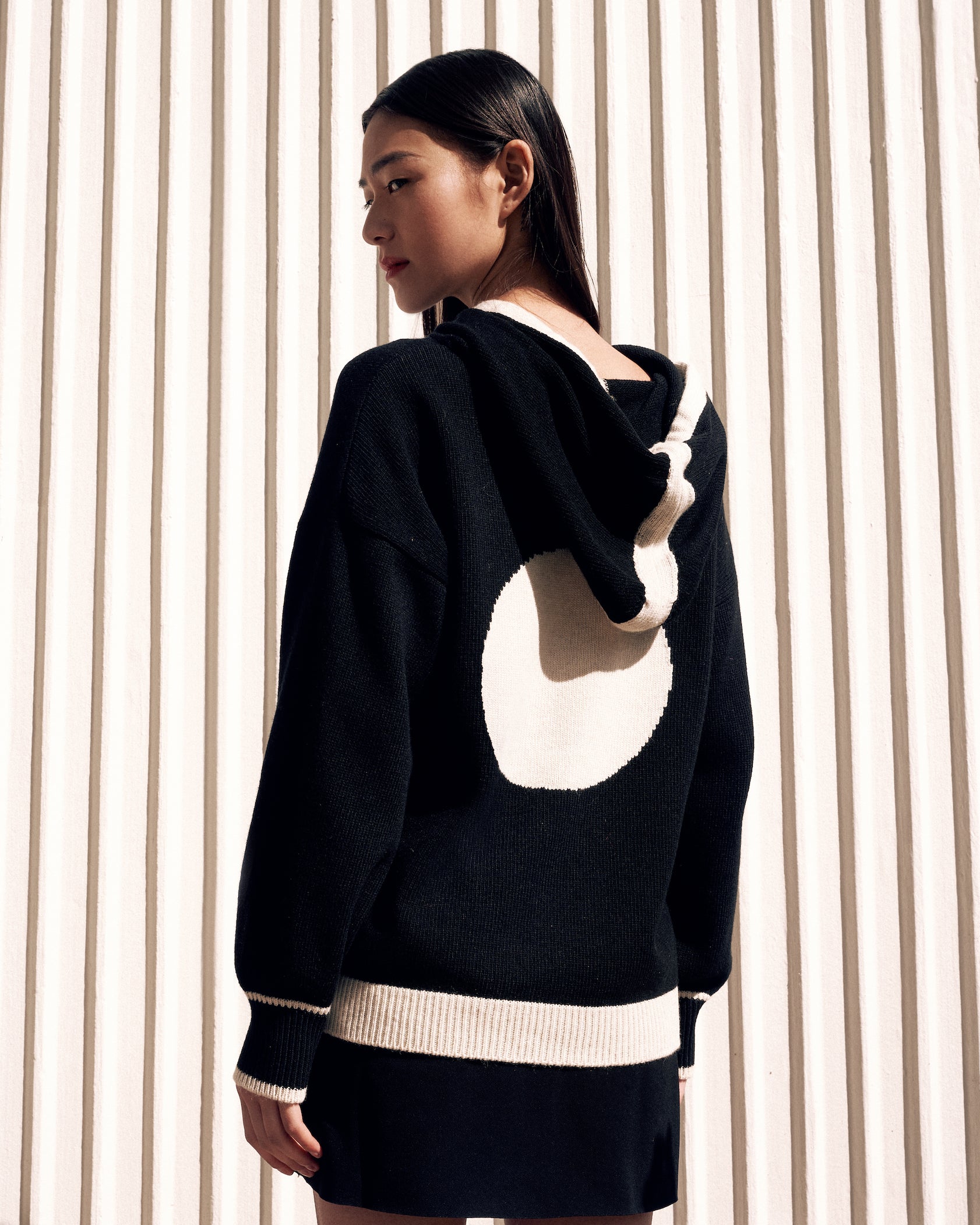 PULL COLANI NOIR/BLANC