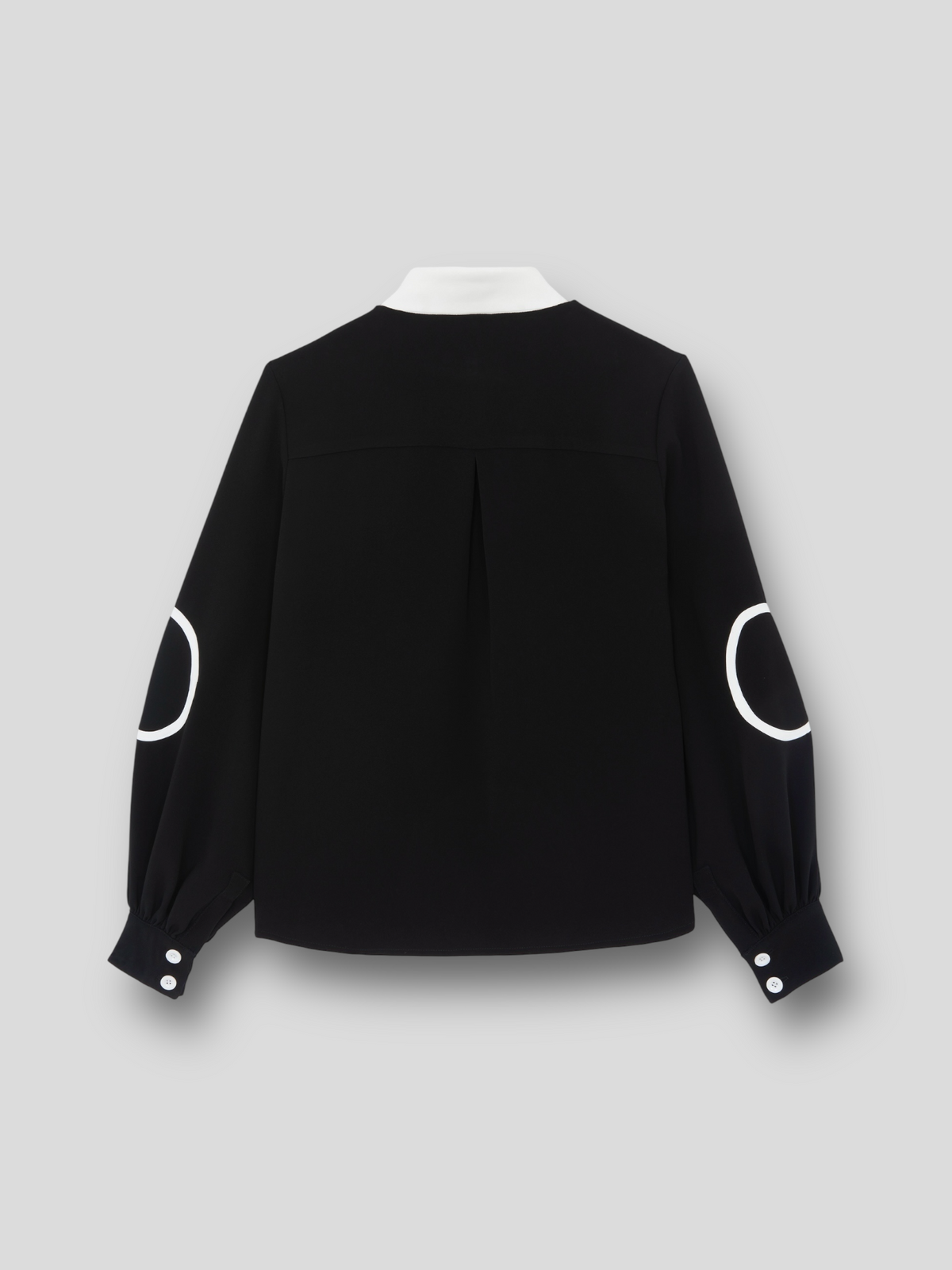CHEMISE CERCLE en tissu technique et motifs circulaires | NOIR BLANC