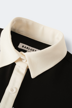 CHEMISE CERCLE en tissu technique et motifs circulaires | NOIR BLANC