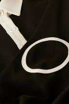 CHEMISE CERCLE en tissu technique et motifs circulaires | NOIR BLANC