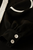 CHEMISE CERCLE en tissu technique et motifs circulaires | NOIR BLANC