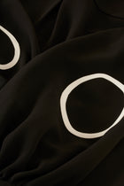 CHEMISE CERCLE en tissu technique et motifs circulaires | NOIR BLANC