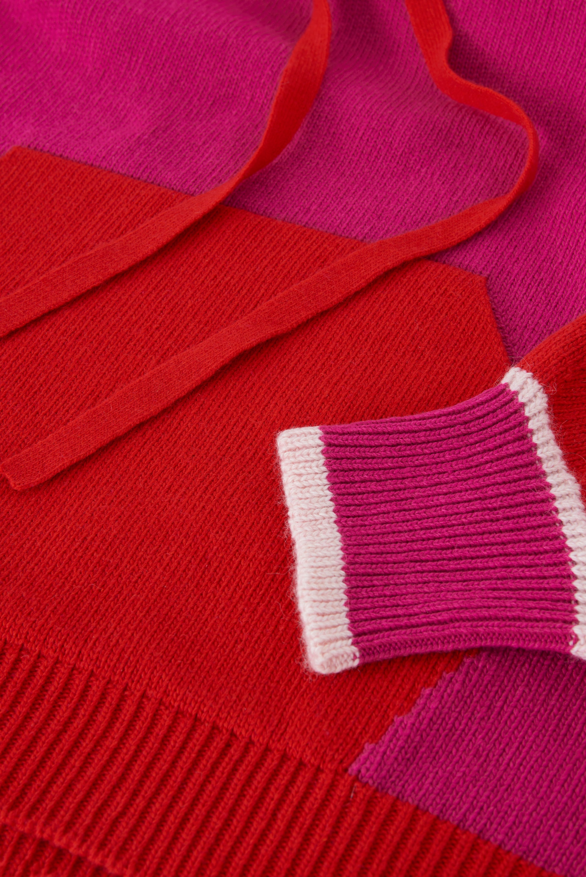 PULL COLANI ROSE/ROUGE