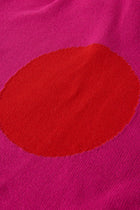 PULL COLANI à capuche en laine mérinos et cachemire | ROSE ROUGE