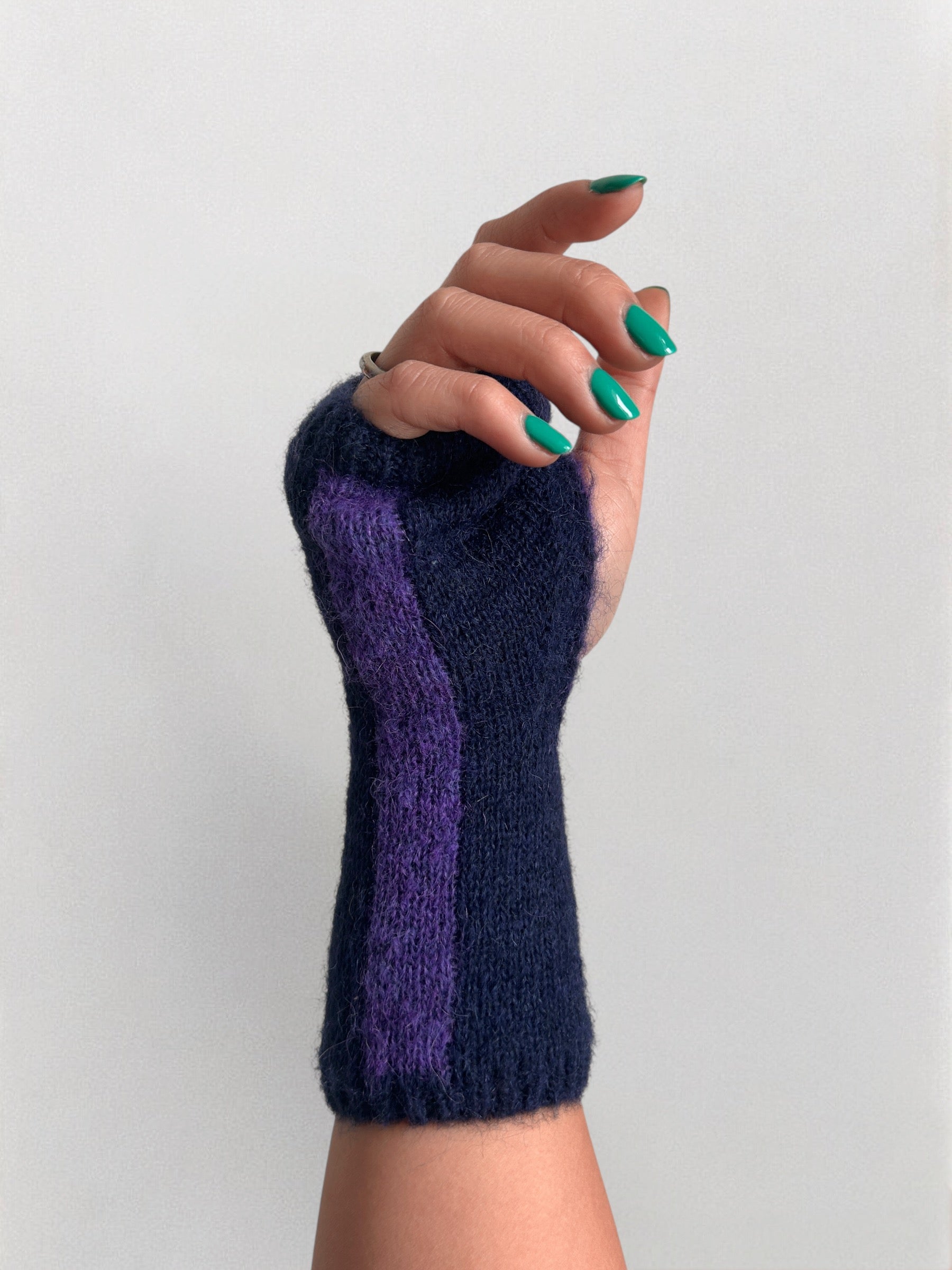 MITAINES GLOBOS MARINE/VIOLET