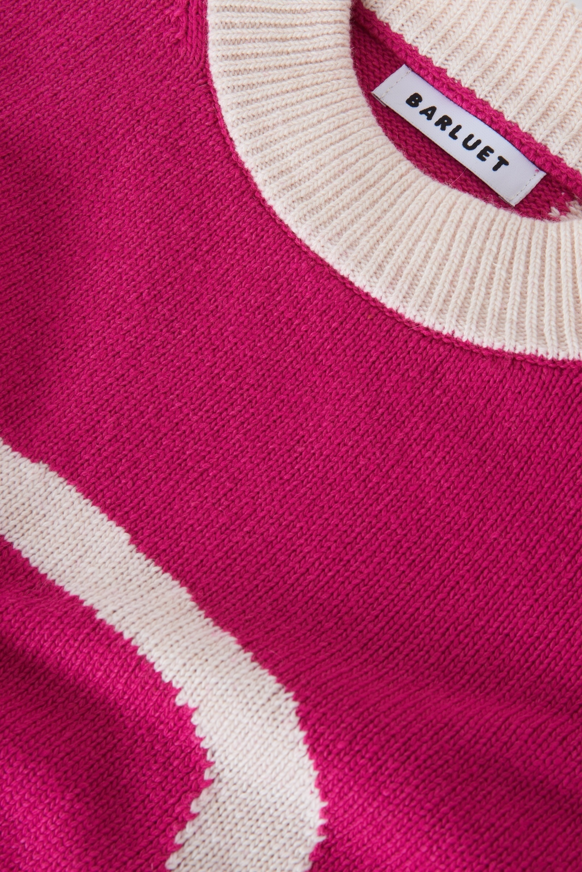 PULL NEO en laine mérinos et cachemire | ROSE BLANC