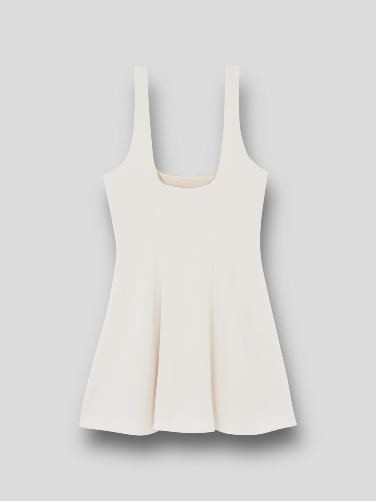 ROBE VERNER Mini avec ondulations groovy | CREME