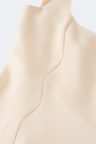 ROBE VERNER Mini avec ondulations groovy | CREME
