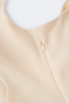 ROBE VERNER Mini avec ondulations groovy | CREME
